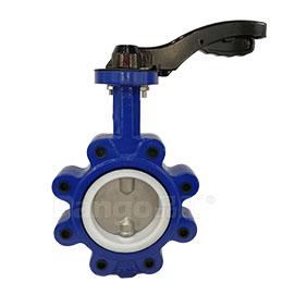 D71F铝手柄凸耳蝶阀